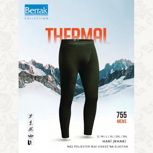 Батал термокальсоны мужские 2xl-3xl, цвет haki (хаки) с фото, 2 шт., 755