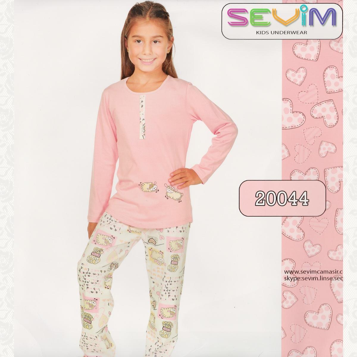 Пижама для девочки, цвет розовый с фото, 2 шт.