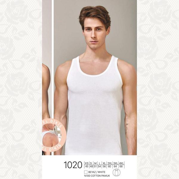 Батал майка мужская 2xl-60, цвет beyaz (белый) с фото, 1020