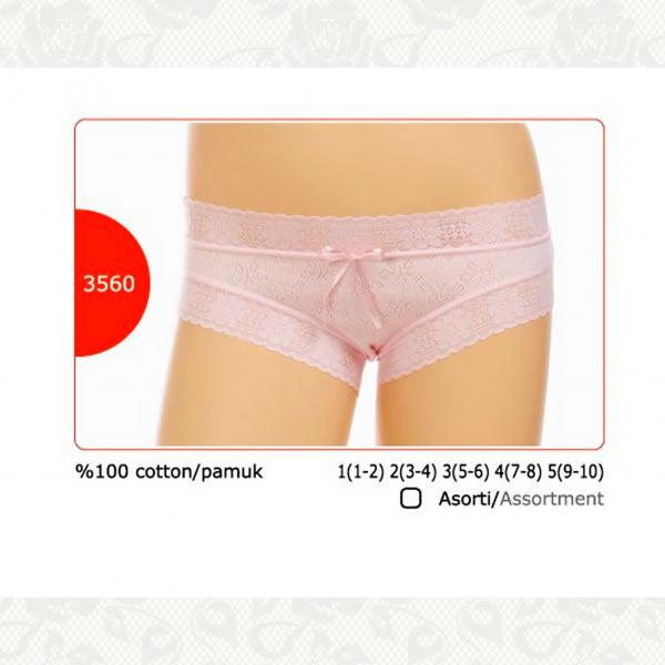 Трусики для девочек, цвет белый, 10 шт., 3560