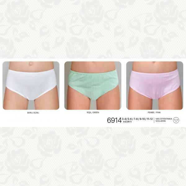 Трусики девочка, цвет standart (стандарт), 12 шт., 6914