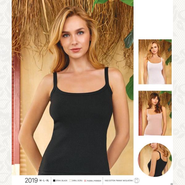 Майка женская , цвет beyaz (белый) с фото, 2019