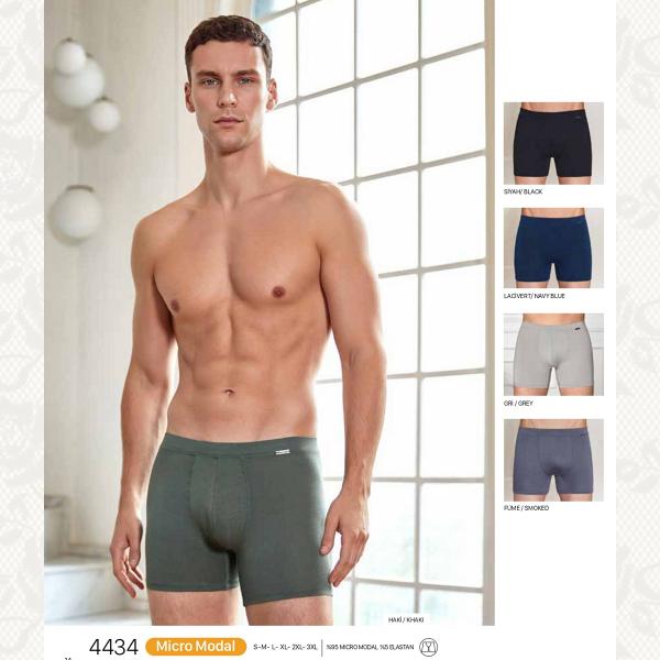 Батал трусы боксеры 2xl-3хl, цвет lacivert (синий) с фото, 4434