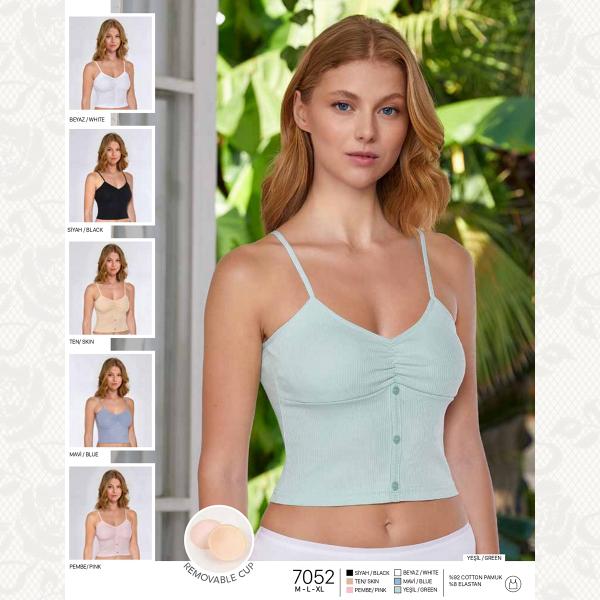 Кроп топ , цвет beyaz (белый) с фото, 7052