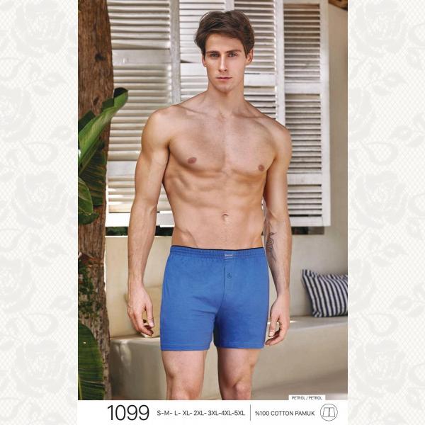 Супер батал трусы семейные 4xl-5xl, цвет petrol (лазурно синий) с фото, 1099